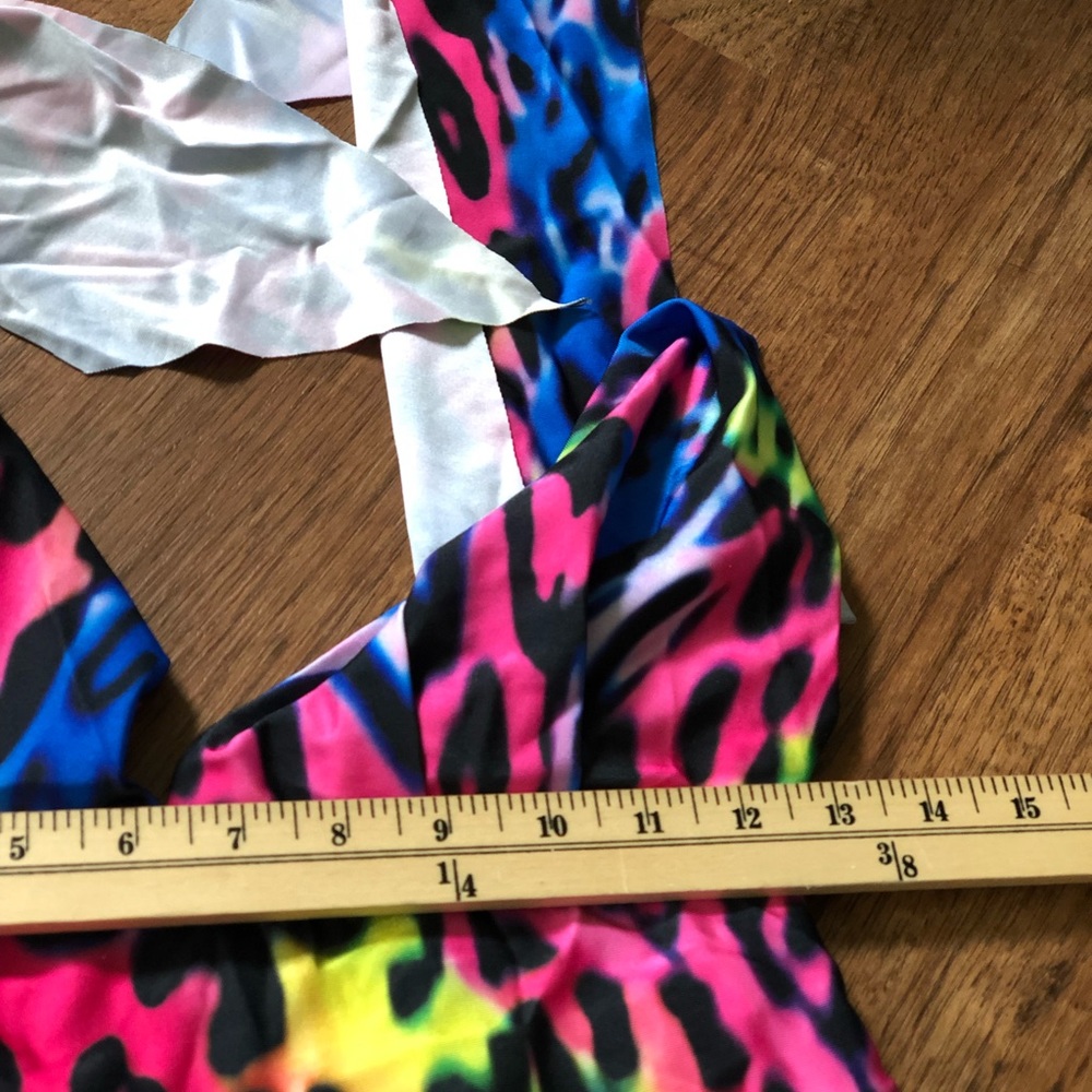 Rainbow 🌈 Leopard Monokini - Picture 4 of 6